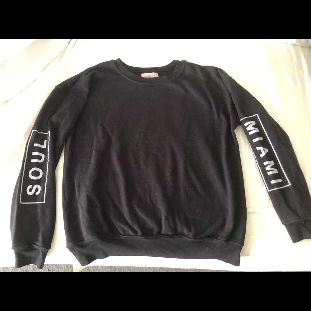 Black Soulcycle sweatshirt